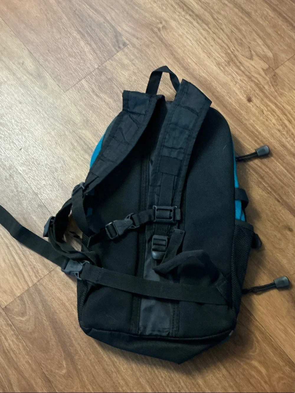 The North Face Teal and Black Daypack. mini backpack